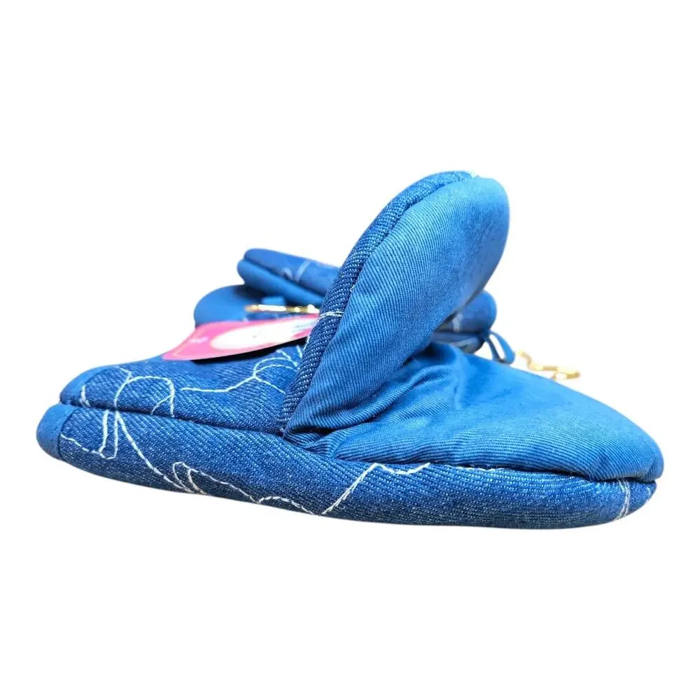 NEW Dolly Parton Denim Butterfly Mini Oven Mitts (Set of 2)
